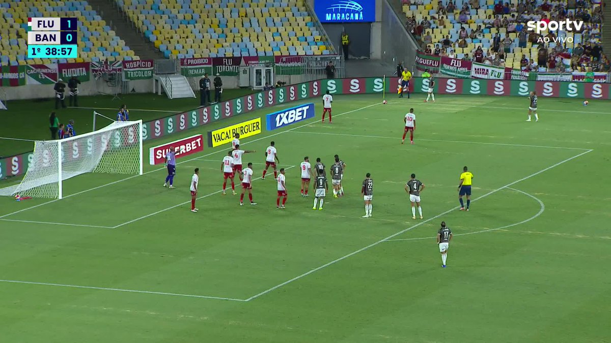 O gol de Canobbio. Fluminense 2x0 Bangu. 🎥 sportv | ge