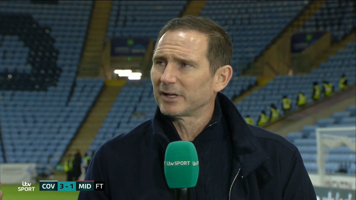 "It was the nature of tonight's performance I loved" Frank Lampard praises his Coventry players for a brilliant win after a tough clash with Middlesbrough... 🎙️ Hugh Woozencroft | Jay bothroyd #ITVFootball