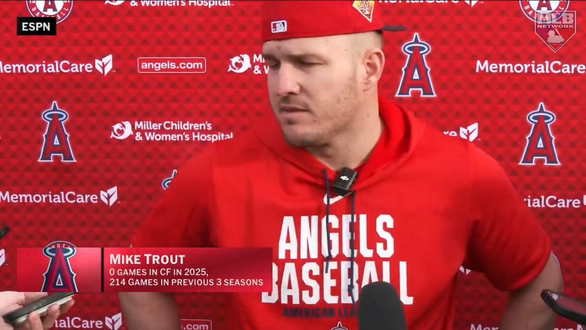 "I just feel comfortable out there. I feel like I'm at my best when I'm in center." - Mike Trout #MLBTonight reacts to the Angels superstar's plans to move back to center field.