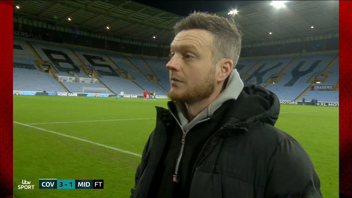 "It is what it is" Kim Hellberg reflects on a tough loss against Coventry despite a dominant Middlesbrough performance... 🎙️ Aaron Paul🎙📻 #ITVFootball