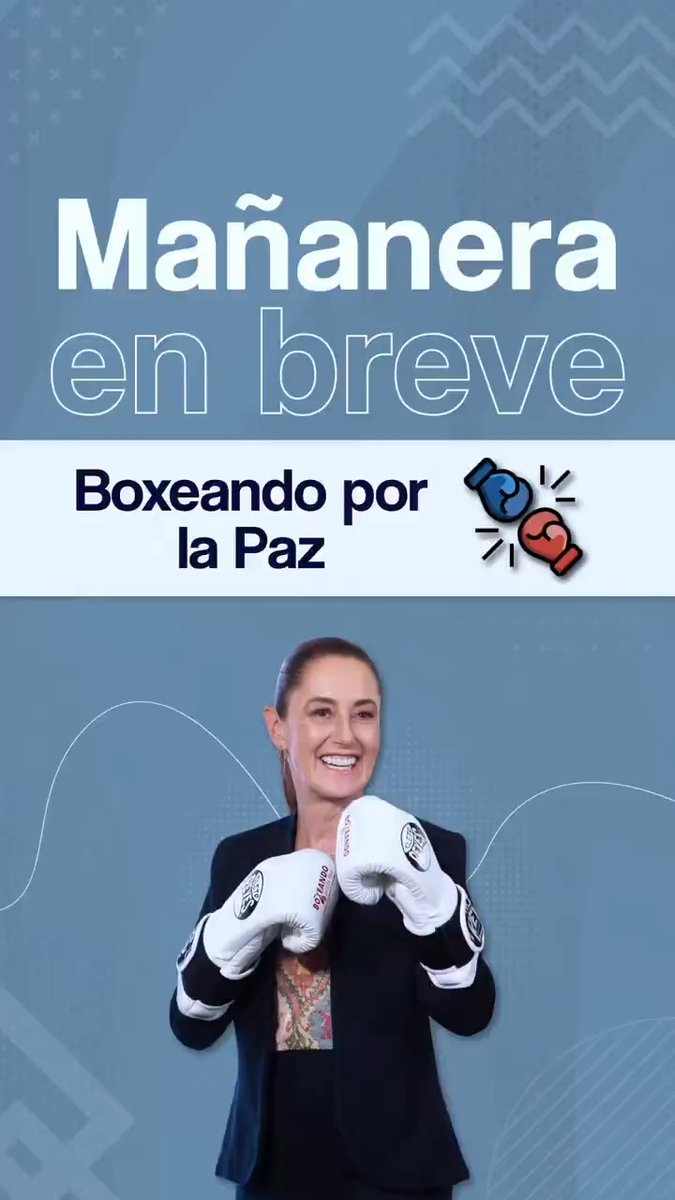 La #MañaneraEnBreve de la presidenta Claudia Sheinbaum Pardo: 🥊 Boxeando por la Paz: cinco mil atletas, 100 mil estudiantes. 🚨 Simulacro en Ciudad de México y Estado de México. 📚 Reivindicamos la Nueva Escuela Mexicana.