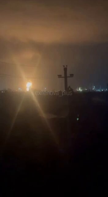 Ilsky oil refinery, in the Krasnodar region of Russia is severely burning after drone attack. 6.5 million tons of oil per year.