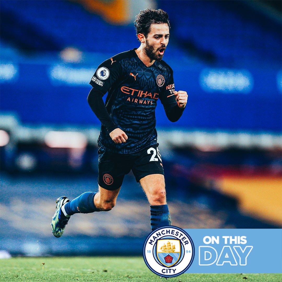 #OnThisDay: Everton 1-3 #ManCity [2021] ⚽️ [37'] Richarlison - ⚽️ [32'] Phil Foden ⚽️ [63'] Riyad Riyad Mahrez ⚽️ [77'] Bernardo Silva