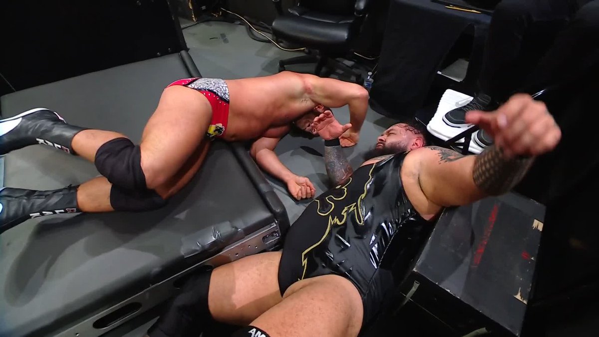 Bronson Reed sends LA Knight THROUGH THE BARRICADE 😱 BRONSON REED | LA Knight