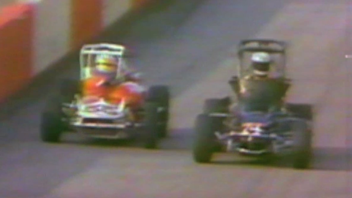 One of the best USAC finishes of all-time! 😮 It came down to Stan Fox, Ken Schrader &amp; Steve Lotshaw during the final exhilarating laps of this 1979 USAC National Midget race at the Winchester Speedway. You're gonna watch it. Then, you're gonna wanna watch it again Let's go. 👇