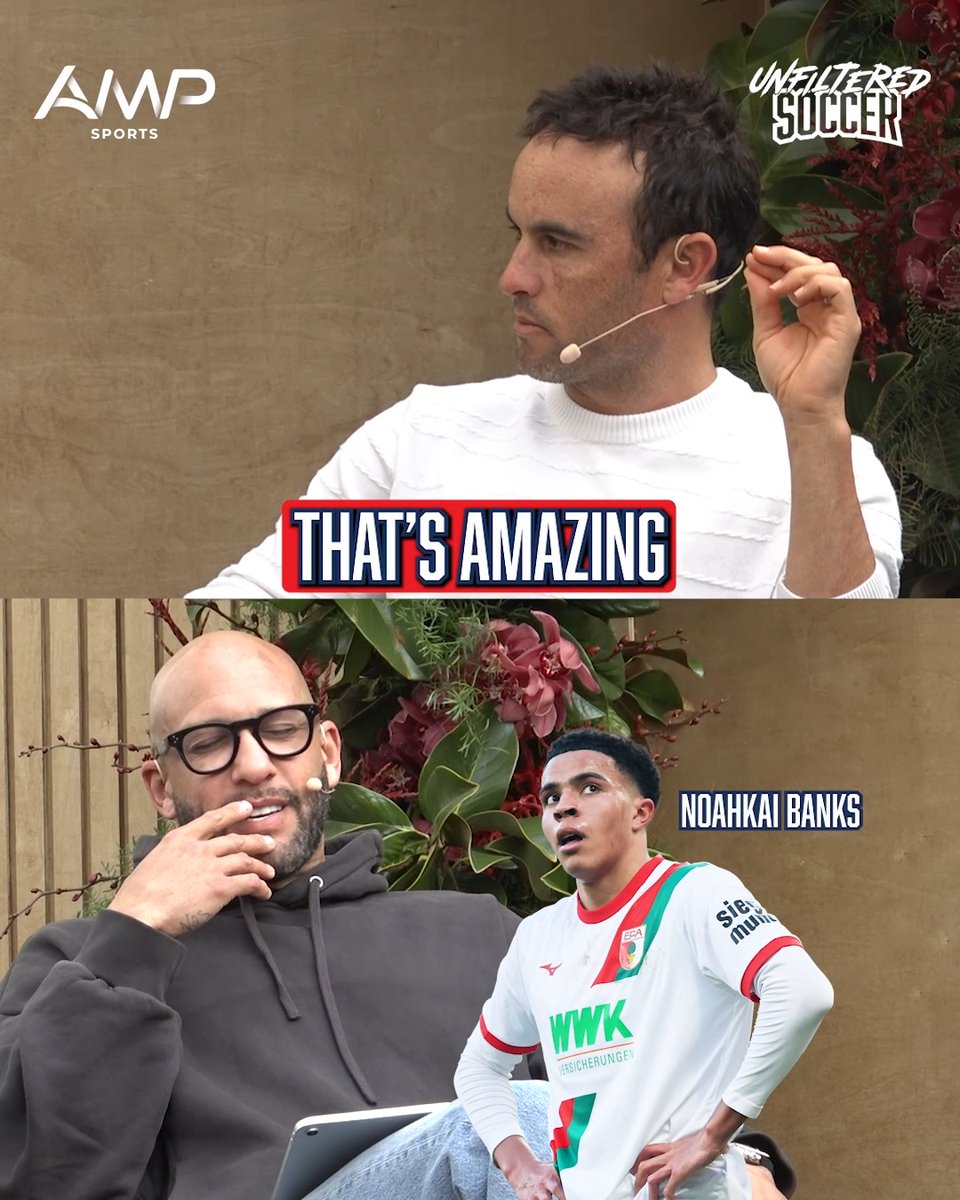 “I have a bold prediction. I think [Noahkai Banks] is going to be starting for us at the 2026 World Cup.” 🎙️ Landon Donovan on 19-year-old USMNT and Augsburg defender Noahkai Banks 😯🇺🇸