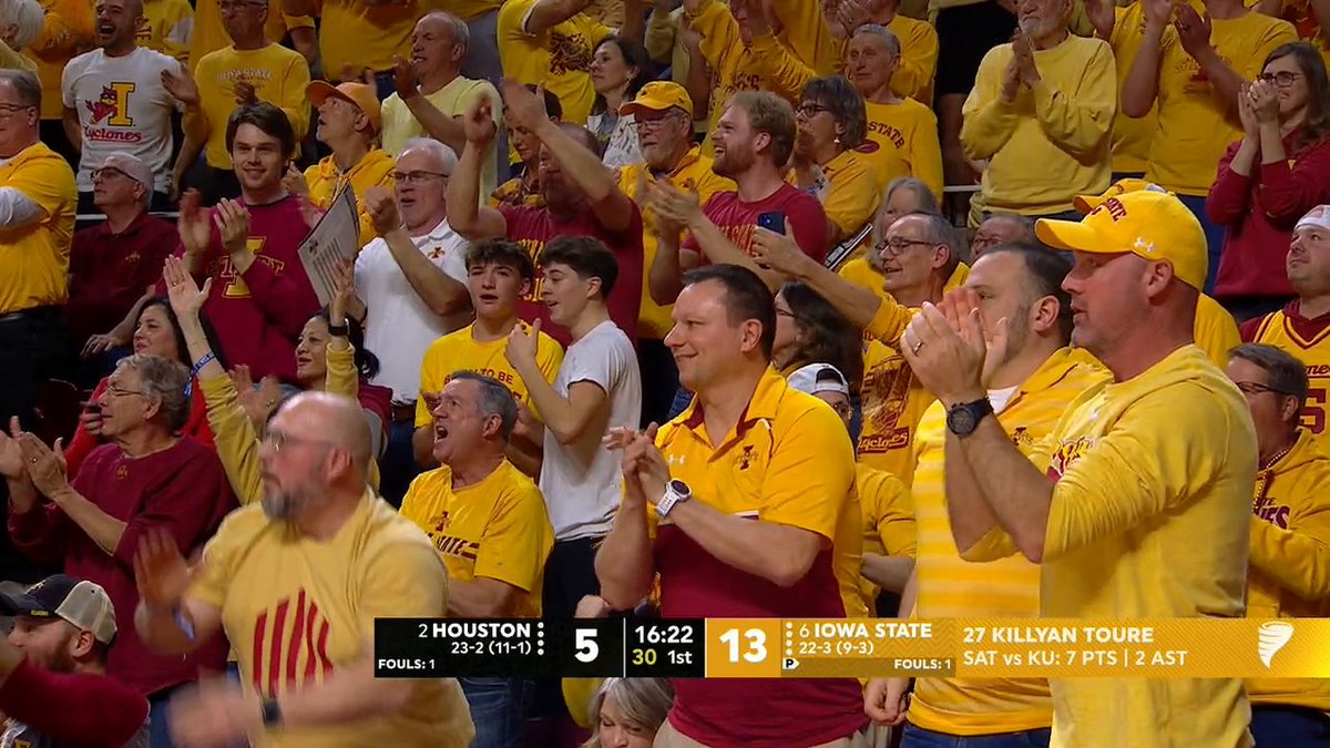 AMES IS ROCKIN' EARLY 🔊 Watch No. 2 Houston-No. 6 Iowa State on ESPN and the ESPN App 🍿