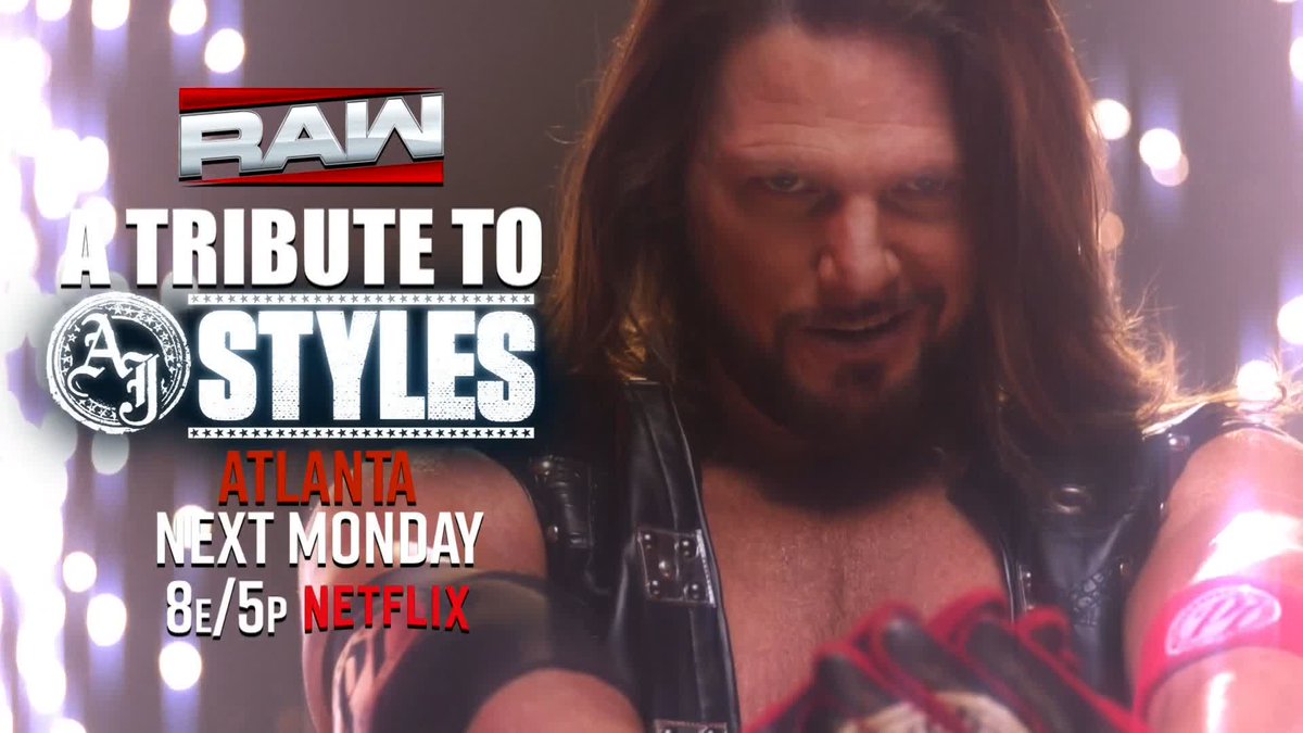 We honor AJ Styles NEXT WEEK in Atlanta, Georgia! 🫶