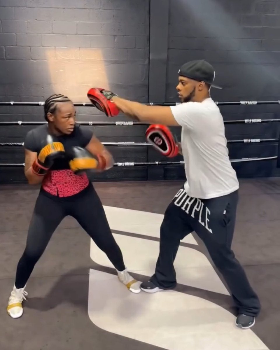 Claressa Shields is ready to defend her heavyweight titles against Franchon Crews-Dezurn this weekend on DAZN 💪
