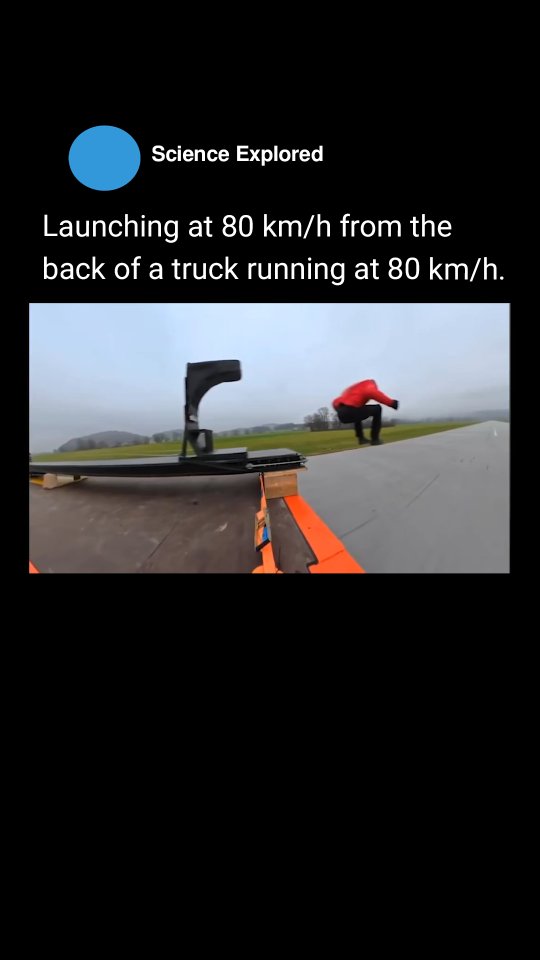 I love the certainty of physics. This guy has done the equations and knows he'll be fine