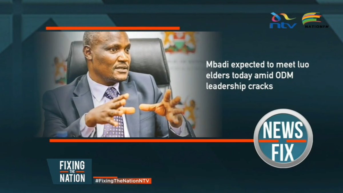 Cabinet Secretary for the National Treasury and Economic Planning, John Mbadi, is today expected to meet the Luo Council of Elders at the National Treasury Building in Nairobi. #NewsFixNTV