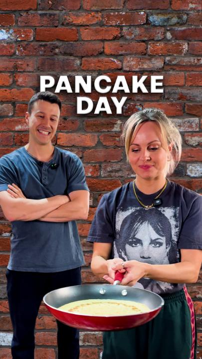 Petition to officially rename David's weasel “Weasley Snipes." 🤣 HAPPY PANCAKE DAY ❤️ 🥞 #Corrie