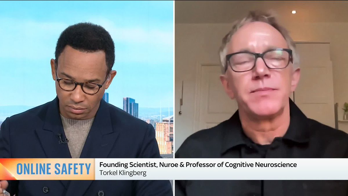 Professor Torkel Klingberg tells Kamali Melbourne that a study found that social media increased inattention in everyday life, but this was not the same for children who were gaming or watching TV ⬇️ 📺 Sky 501, Virgin 602, Freeview 233 and YouTube