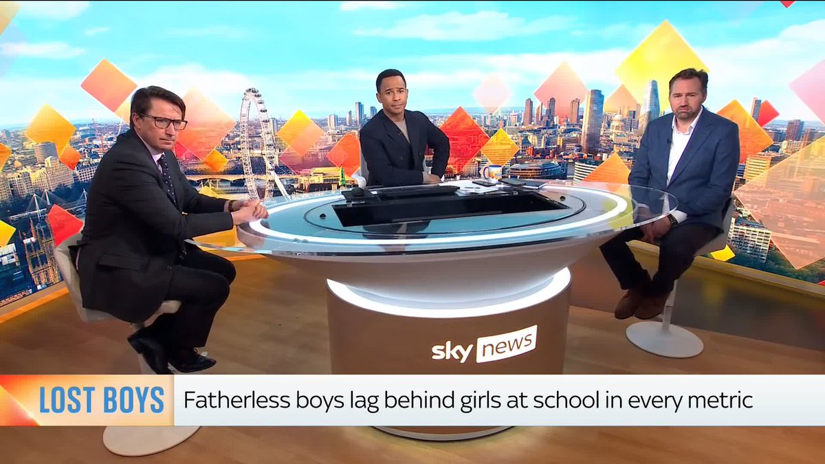 'By the time you reach GCSE age, it is about 50/50 whether you live with both your parents.' Research director at the Centre for Social Justice, Edward Davies, joins Kamali Melbourne and Jason Farrell to talk about absent fathers and role models for young boys.