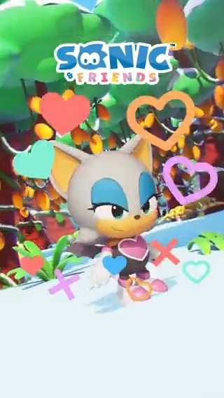 キュートなソニックたちが送るショートアニメ🦔💙 『SONIC ＆ FRIENDS』の最新ダンス動画を公開⸜🙌🏻⸝ 👇音あり動画はこちら👇 #ソニフレ