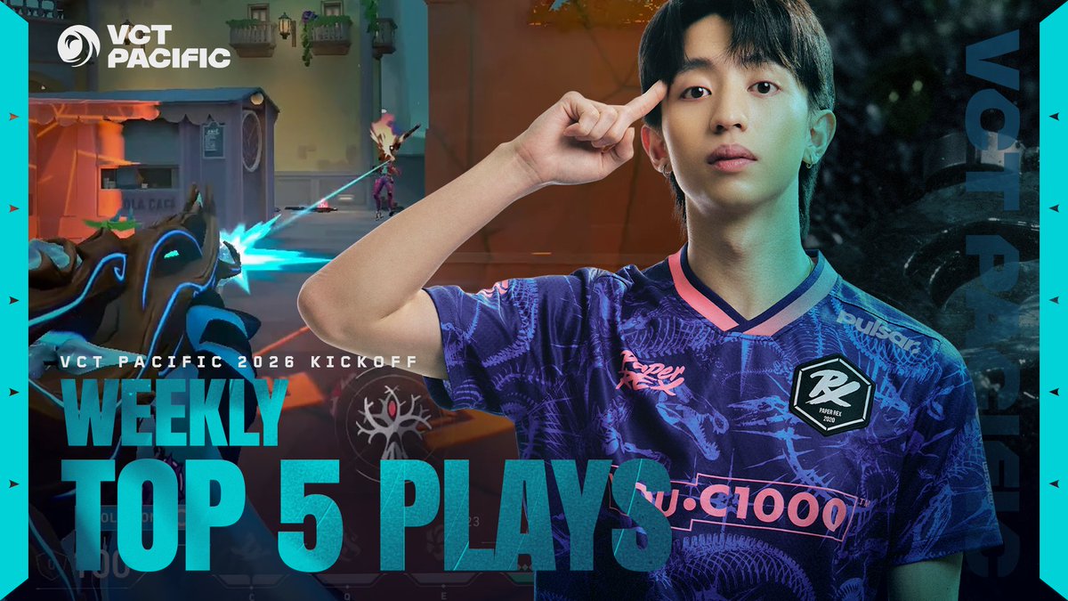 Absolute cinema to close out #VCTPacific Kickoff. Here are your final Weekly Top 5 Plays 🎬