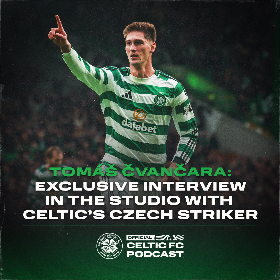 Tomรกลก ฤvanฤara on the pod ๐จ On this episode, our Czech striker reflects on his career so far, his determination to prove himself in the Hoops and he looks back on his first experience of Celtic Park ๐๏ธ Watch in full now โคต๏ธ Celtic View | #CelticFC๐