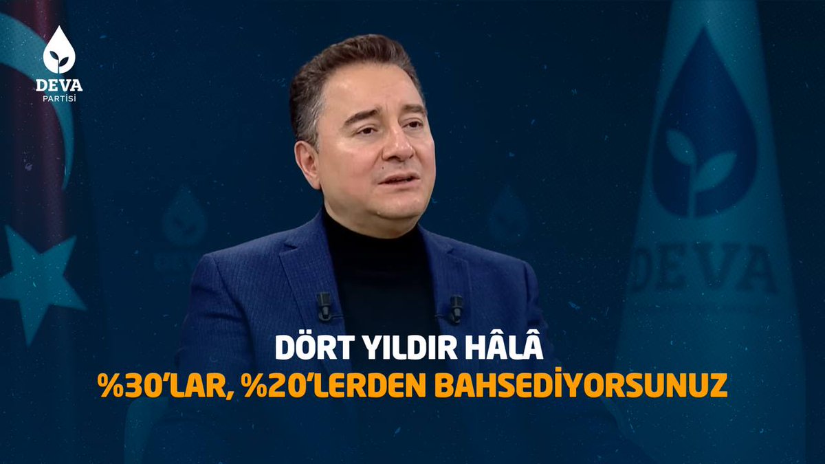 Ali Babacan: “Merkez Bankası'nın son enflasyon raporunda bu yıl %20'nin altı zor görünüyor. Dört yıldır hâlâ %30'lar, %20'lerden bahsediyorsunuz. Biz, 34 yıllık yüksek enflasyonu iki yılda tek haneye indirmişiz, 10 yıl boyunca da tek hanede tutmuşuz.”