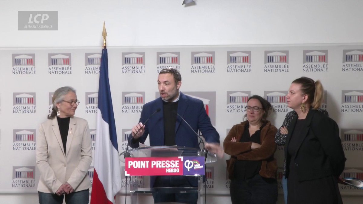 "Nous avons saisi la justice (...) sur les propos mensongers tenus par Jean-Noël Barrot mais aussi par 48 députés sur la rapporteuse spéciale de l'ONU pour les territoires occupés palestiniens Francesca Albanese", explique Thomas Portes (LFI). #DirectAN