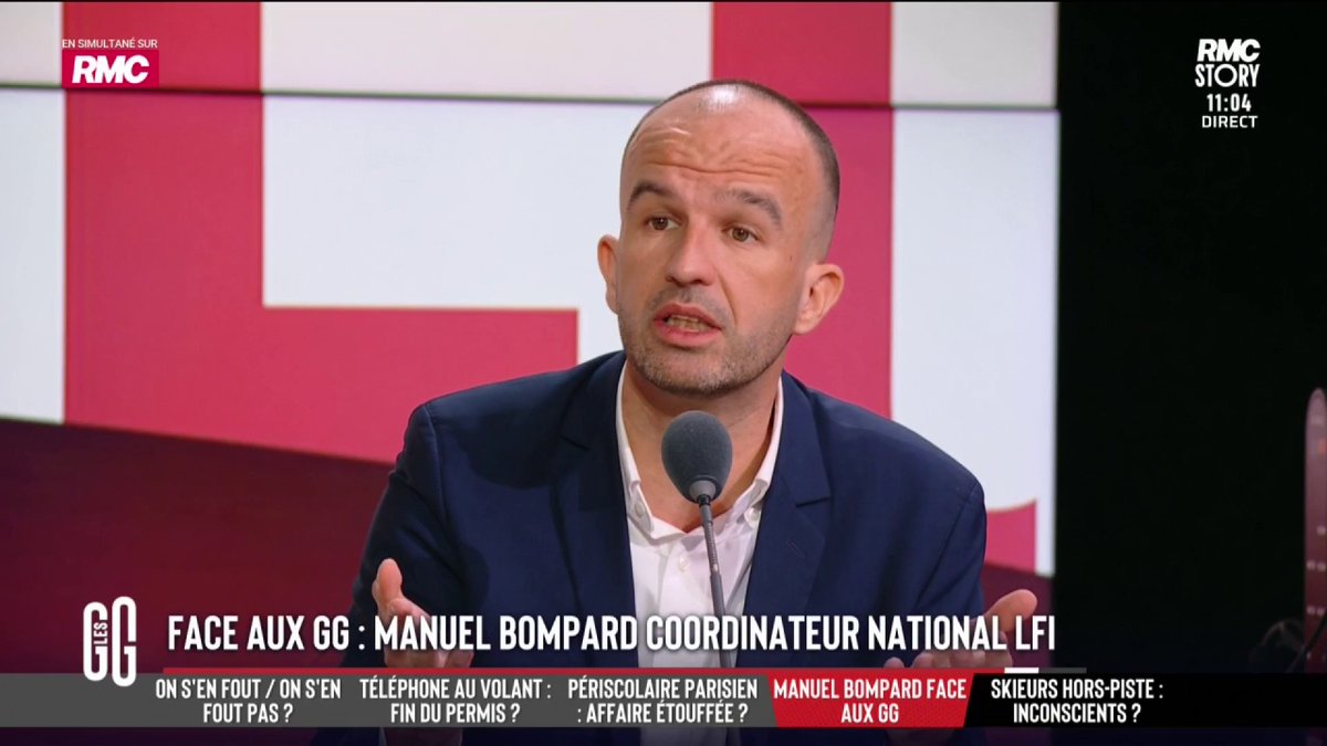 🎙️ Manuel Bompard sur la mort de Quentin : "La Jeune Garde a été dissoute. Je ne vois pas comment l'enquête pourrait aboutir sur l'idée que l'organisation puisse avoir une responsabilité." #GGRMC