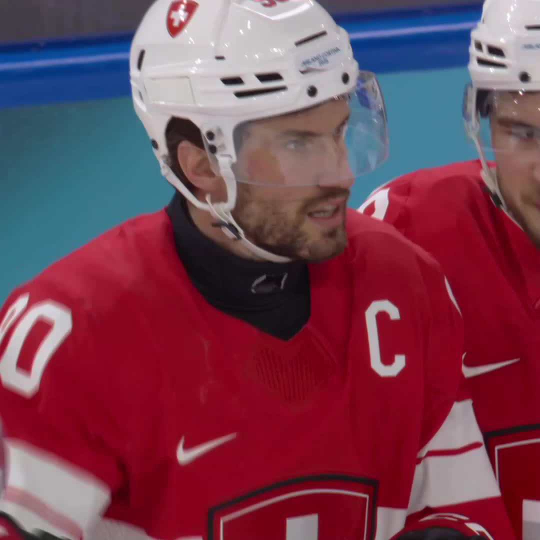 Switzerland team captain Roman Josi fires home on the power play as they take control against Italy.