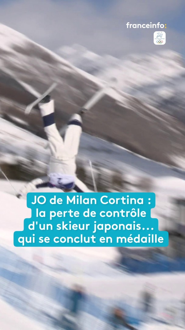 JO 2026 : la perte de contrôle du Japonais Ikuma Horishima en ski de bosses parallèles... qui se qualifie tout de même et décroche l'argent en finale.