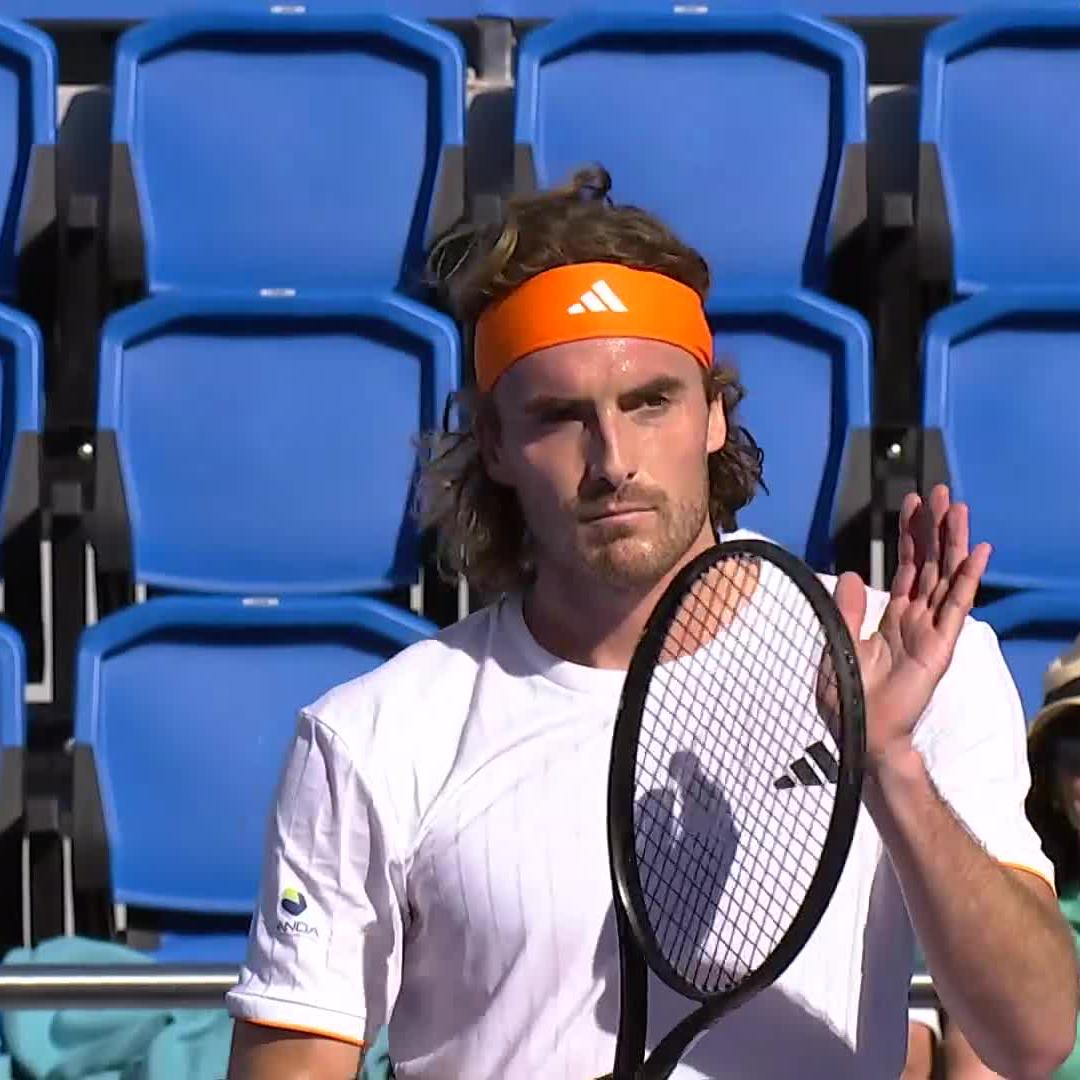 Starting strong 💪 Tsitsipas kicks off his Doha campaign 6-4 6-4 over Echargui! Stefanos Tsitsipas #QatarExxonMobilOpen