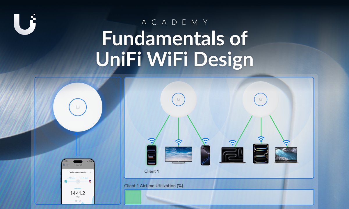Dense WiFi doesn’t fail from bandwidth. It fails from poor airtime control. The 3 foundations of high-density performance: 🔹 Spectrum Quality 🔹 Client Behavior 🔹 Broadcast &amp; Multicast Control See how UniFi is built for real-world density:
