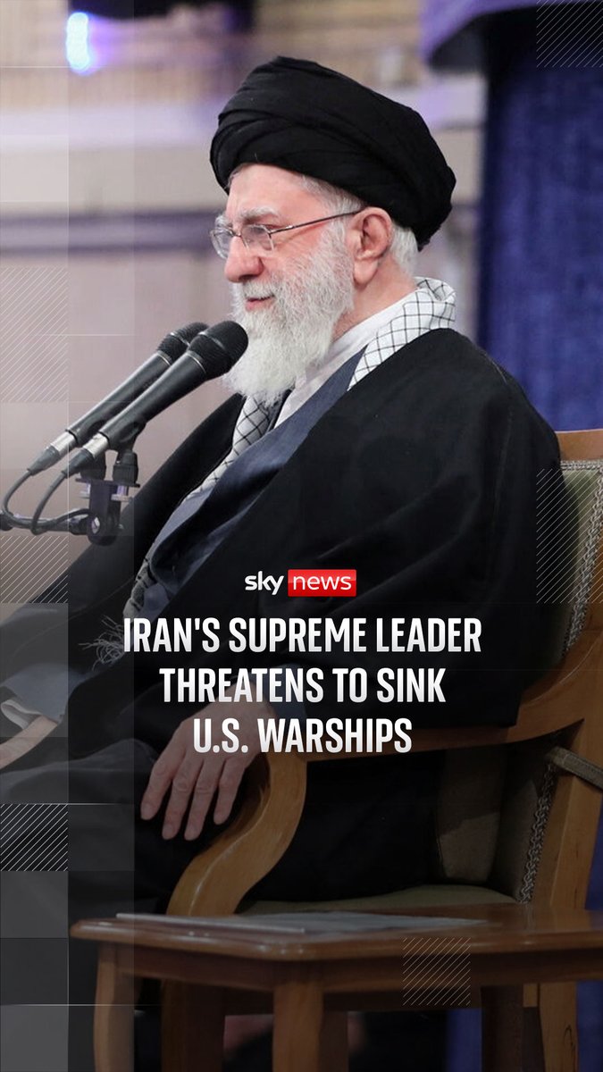 Iran's Supreme Leader Ayatollah Ali Khamenei has threatened to sink U.S. warships as nuclear talks continue. Latest ➡️