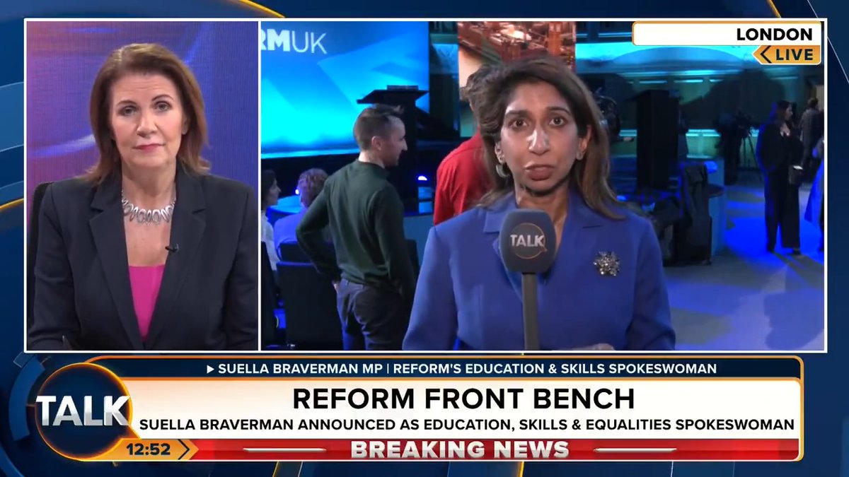 🚨"Under Reform, we will absolutely ban social and gender transitioning in ALL schools. No ifs, no buts." Reform UK's Education spokeswoman, Suella Braverman MP, says it is "wholly unacceptable" for teachers to be pushing gender ideology. Julia Hartley-Brewer | Suella Braverman