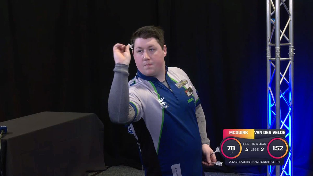 MCGUIRK UP AND RUNNING! Shane McGuirk flies into round two after dismissing Jurjen van der Velde 6-3 with some lovely combination finishes throughout the contest! ๐บ #PC4