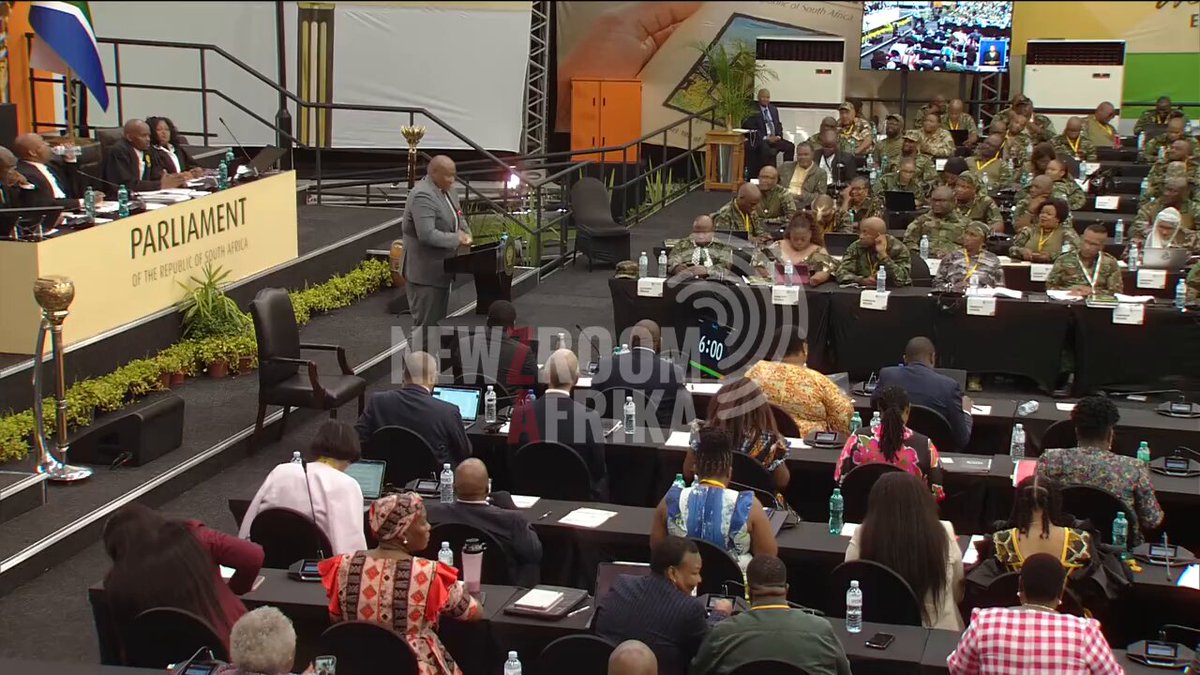 [WATCH] “Hon. President [Cyril Ramaphosa] people who vote for the PA would like to thank you for hearing their cries about illegal foreigners... You are a consultative president that is why today we have 10 000 labour inspectors who will go around the country. That’s why today any businessman hiring an illegal foreigner will face the arm of the law” - PA leader Gayton McKenzie #Newzroom405