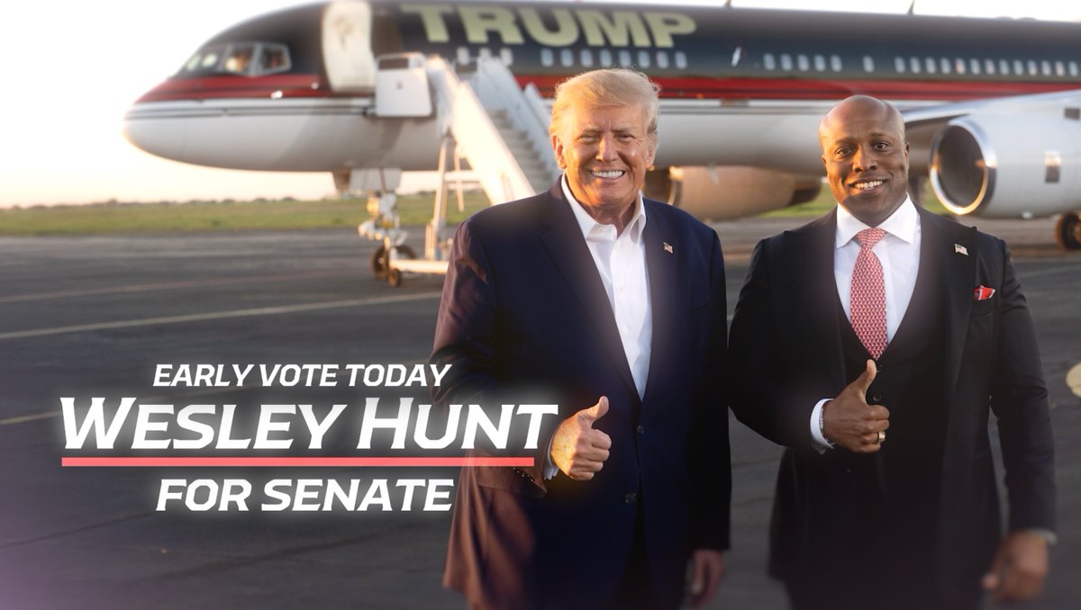 I risked my life in combat. I stood with President Trump from DAY ONE. I’m NOT a career politician. I’m running for Senate because Texas deserves a NEW generation of leadership. Early voting starts NOW. I’m respectfully asking for your VOTE.