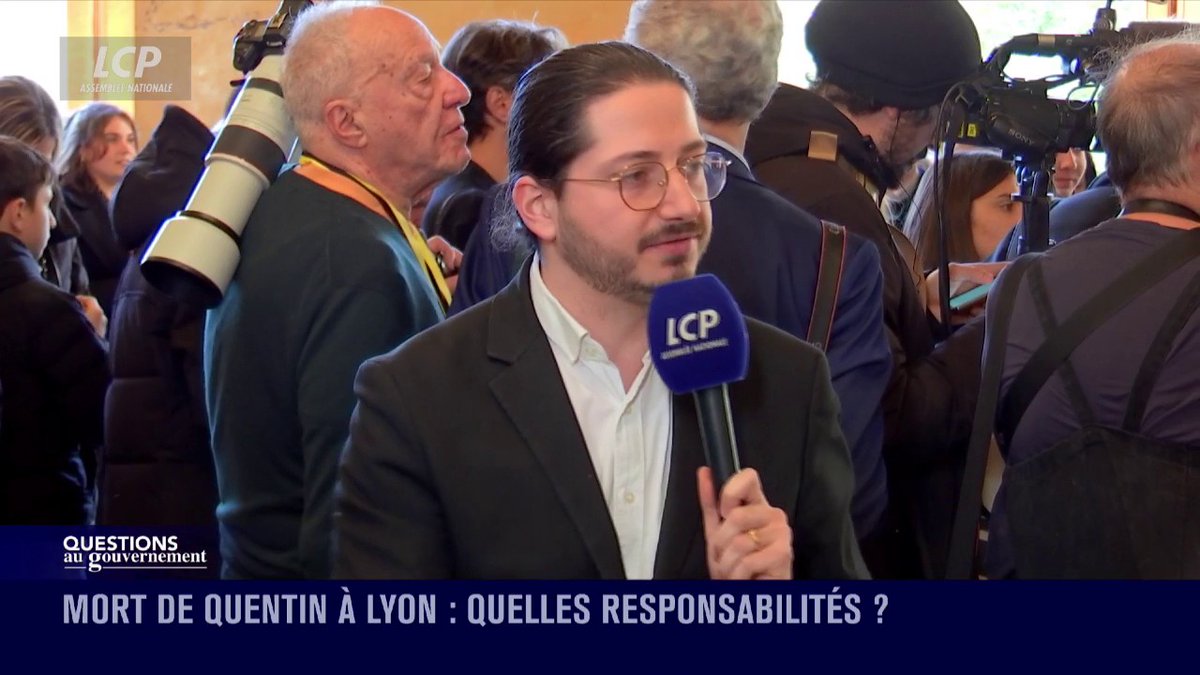 Mort de Quentin Déranque : "Puisque le rassemblement de Némésis était connu des services de police (...) pourquoi n'y avait-il pas de présence policière ?", dit Aurélien Le Coq qui interroge la responsabilité du ministre de l'Intérieur et du prefet. #QAG #DirectAN