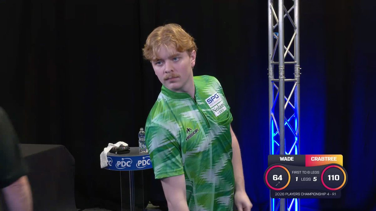 CRABTREE DUMPS OUT WADE! Cam Crabtree denies James Wade a 1000th career Players Championship victory, striking a 110 checkout to cap off a fantastic 6-1 victory! 📺 #PC4