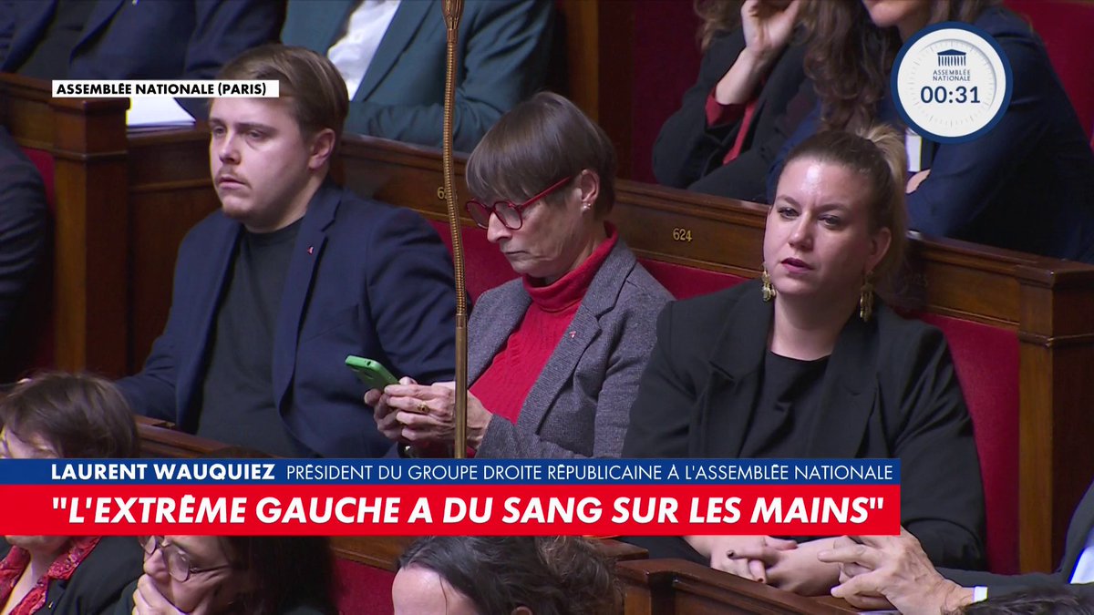 Laurent Wauquiez sur la mort de Quentin Deranque à Lyon : «Ce n'est pas un fait divers, c'est le résultat de la banalisation de la violence politique [...] L'extrême gauche a du sang sur les mains.»