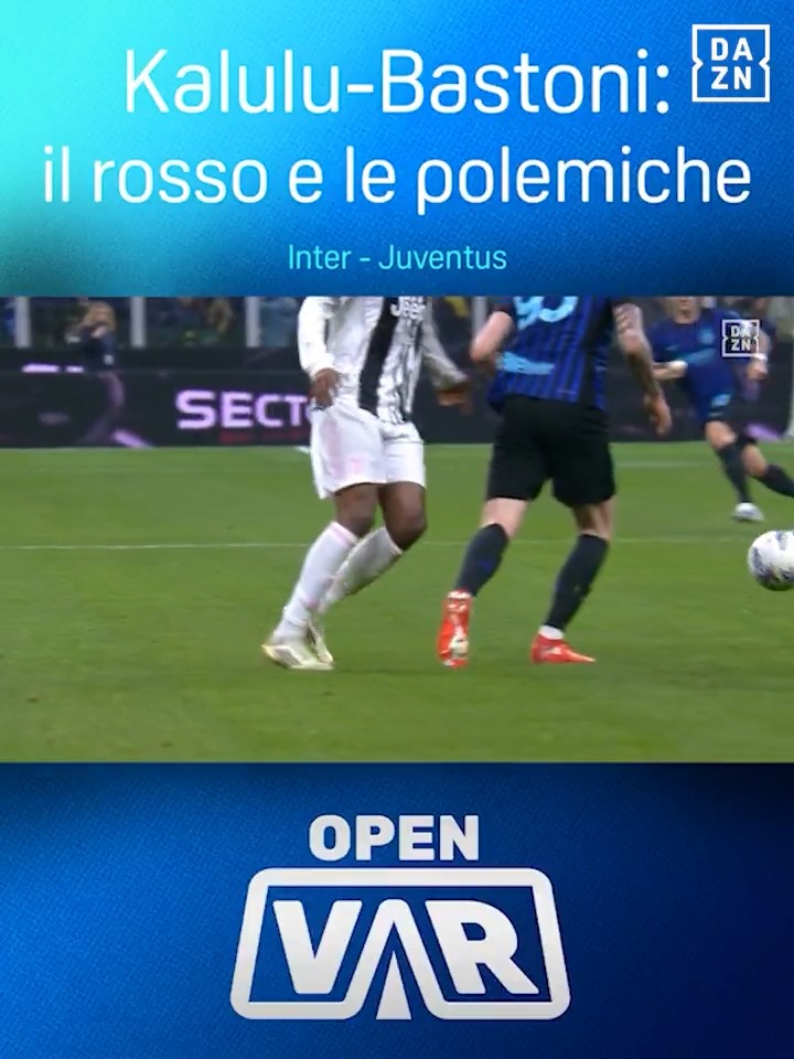 L'episodio Bastoni-Kalulu in #InterJuve 🟥 Andrea De Marco commenta l'errore arbitrale, le polemiche e l'intervento - in futuro - sui doppi gialli 🎙️ Guarda #OpenVAR, disponibile ora sull'app #DAZN 📲