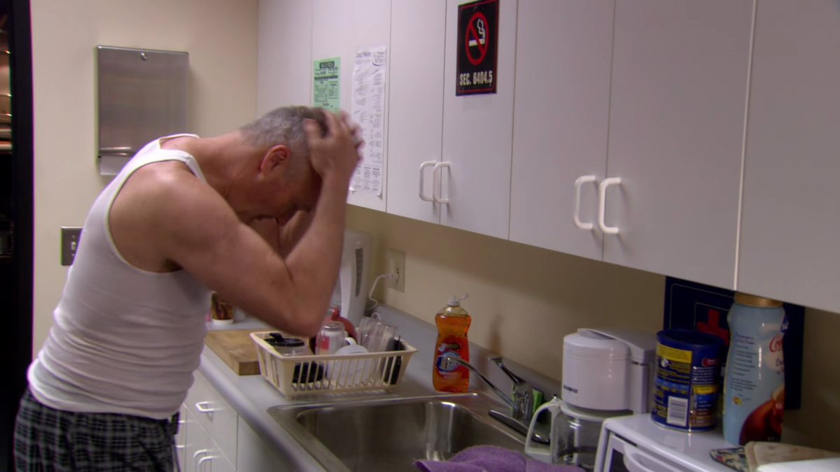Was Creed living in the office?
