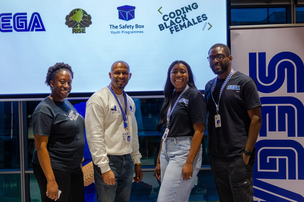 Games can change lives, especially when young people can see themselves in the industry 💙 Our annual Intro to Gaming Workshop gives young people from underrepresented backgrounds the chance to create games, meet industry professionals, and discover new possibilities. Huge thanks to RISE at SEGA, The Safety Box CIC, and Coding Black Females for making it happen!