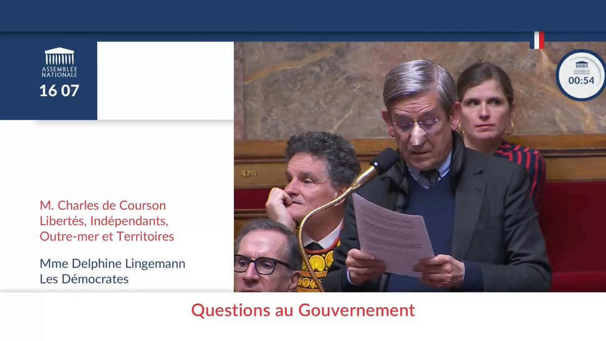 .Charles de Courson (LIOT) interpelle le Gvt sur la panne du logiciel "Helios" qui "paralyse" les services publics depuis le 6 fév. "Salaires bloqués, paiement des fournisseurs menacé" : il exige de connaître les causes de cette "panne" et la date de remise en service. #DirectAN #QAG