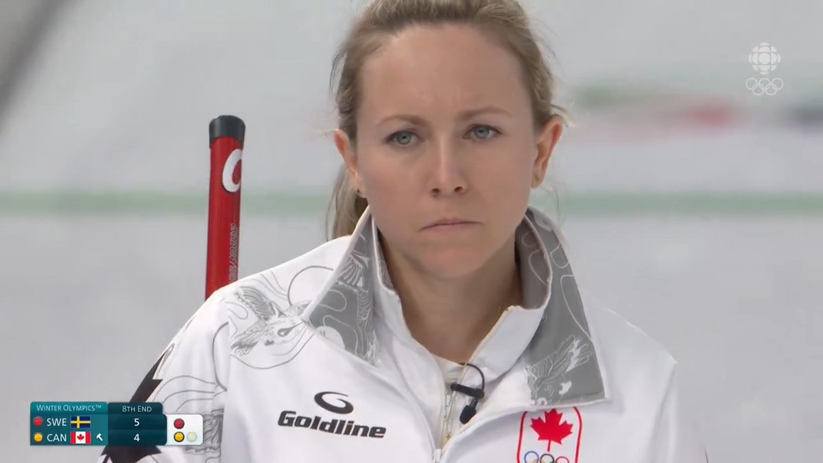 Rachel Homan with the shot of the Winter Olympics so far? 🔥 🔥 🔥
