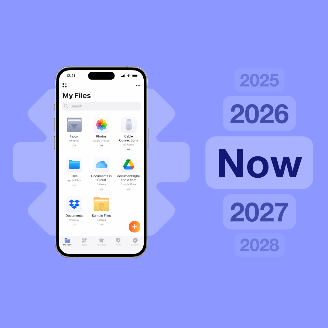 2008: featured in the first App Store 2026: millions use Documents to edit PDFs, manage files, save links, and get the job done 🤝 From ReaddleDocs to Documents, we’ve evolved into a powerful multitool across iPhone, iPad, and the web. Documents. Infinite capabilities.