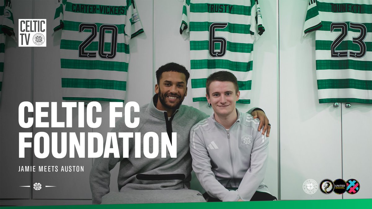 Auston meets Jamie 🍀🤩 15 years of #AbilityCounts, 11 of those with Jamie - an amazing participant whose passion and positivity inspires us all! Watch his special surprise as part of the @SPFL UNITED campaign, celebrating the power of football 💚⚽