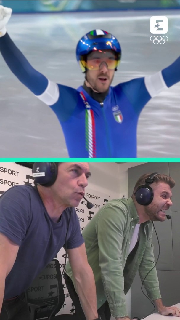 'PRENDETEVELA! PRENDETEVELA QUESTA MEDAGLIA D'ORO!' Terzo oro e quarta medaglia dallo speed skating! Questa cabina è diventata casa nostra