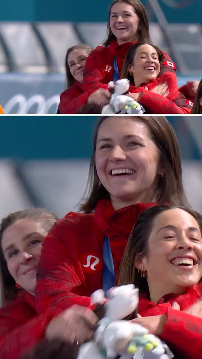 The Golden Mesdames 🇨🇦🥇 Team Canada with back-to-back Olympic gold medals in women's team pursuit #MedalMoments presented by BRP #BRPHeartbeat