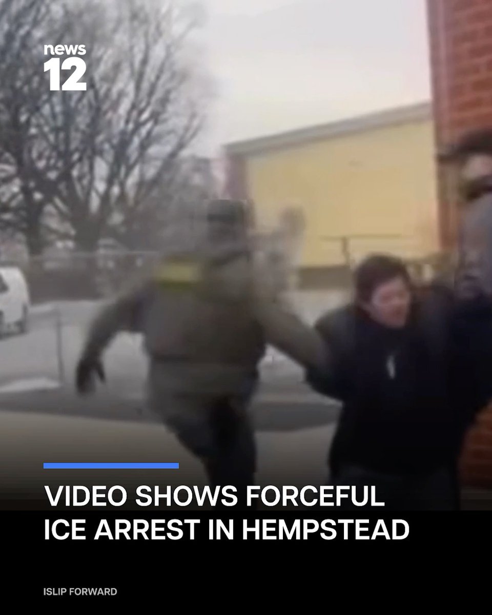 ICE ARREST: Video taken by a witness shows a forceful arrest by ICE agents at Golden Farms Supermarket on Henry Street in Hempstead on Jan. 5. It was posted by immigrant advocate group Islip Forward. READ MORE: #News12LI #Hempstead