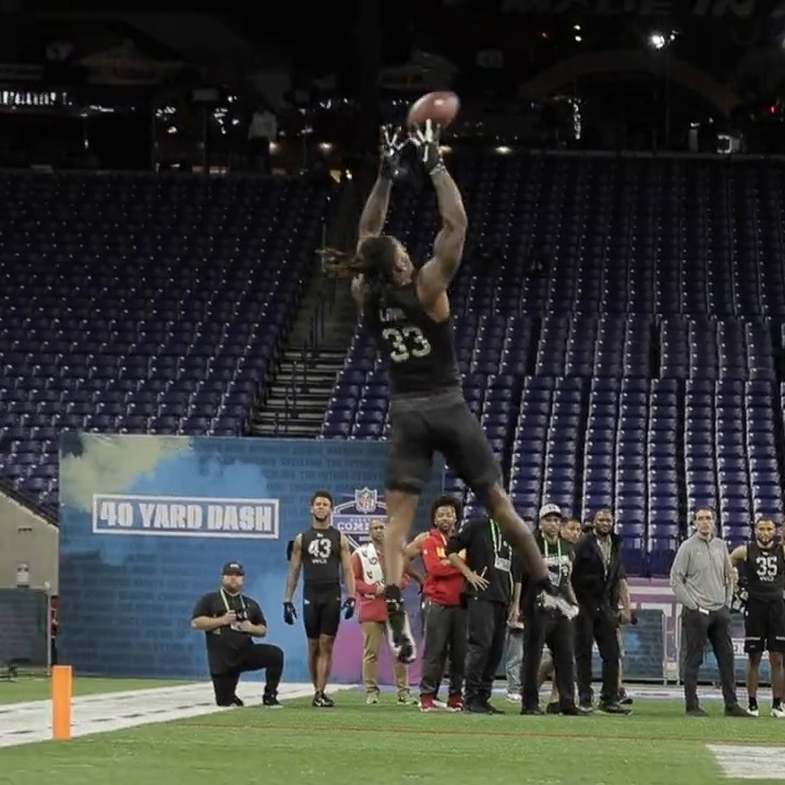 CeeDee Lamb at the combine 🤯 Can't believe teams passed on this guy.
