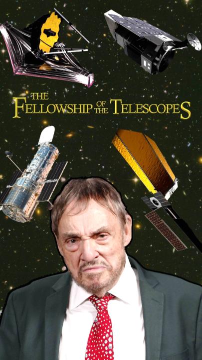The Fellowship of the…Telescopes! Actor John Rhys-Davies takes us on a journey highlighting the great telescopes from the past, present, and future of space exploration. As we continue to celebrate the final integration of NASA’s Roman Space Telescope, we look at some of the greats: NASAHubble, celebrating 35 plus years of exploration, NASAWebb coming up on 4 years of science, and the future Habitable Worlds Observatory!