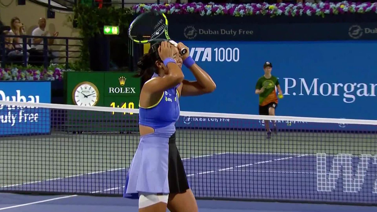 Alex Eala seals victory over Jasmine Paolini with a crazy winner 😱🔥 Her third career top 10 win 👏 #DDFTennis