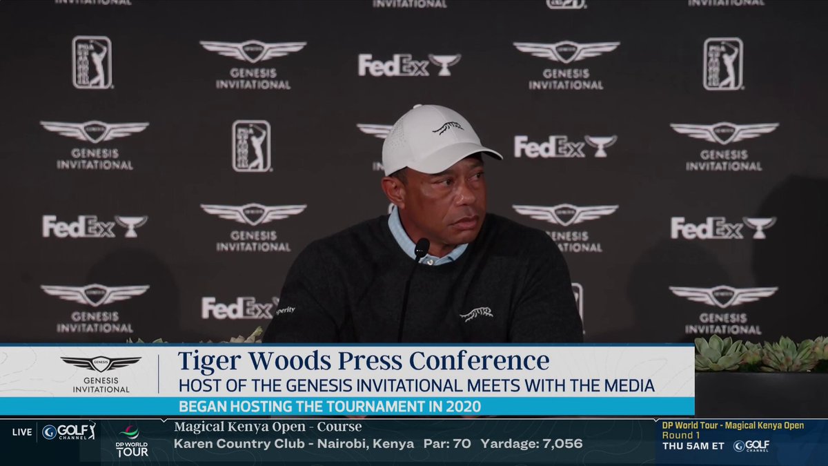 Tiger gives an update on his health. "Being able to play in a cart on [the Champions Tour] is certainly an opportunity."